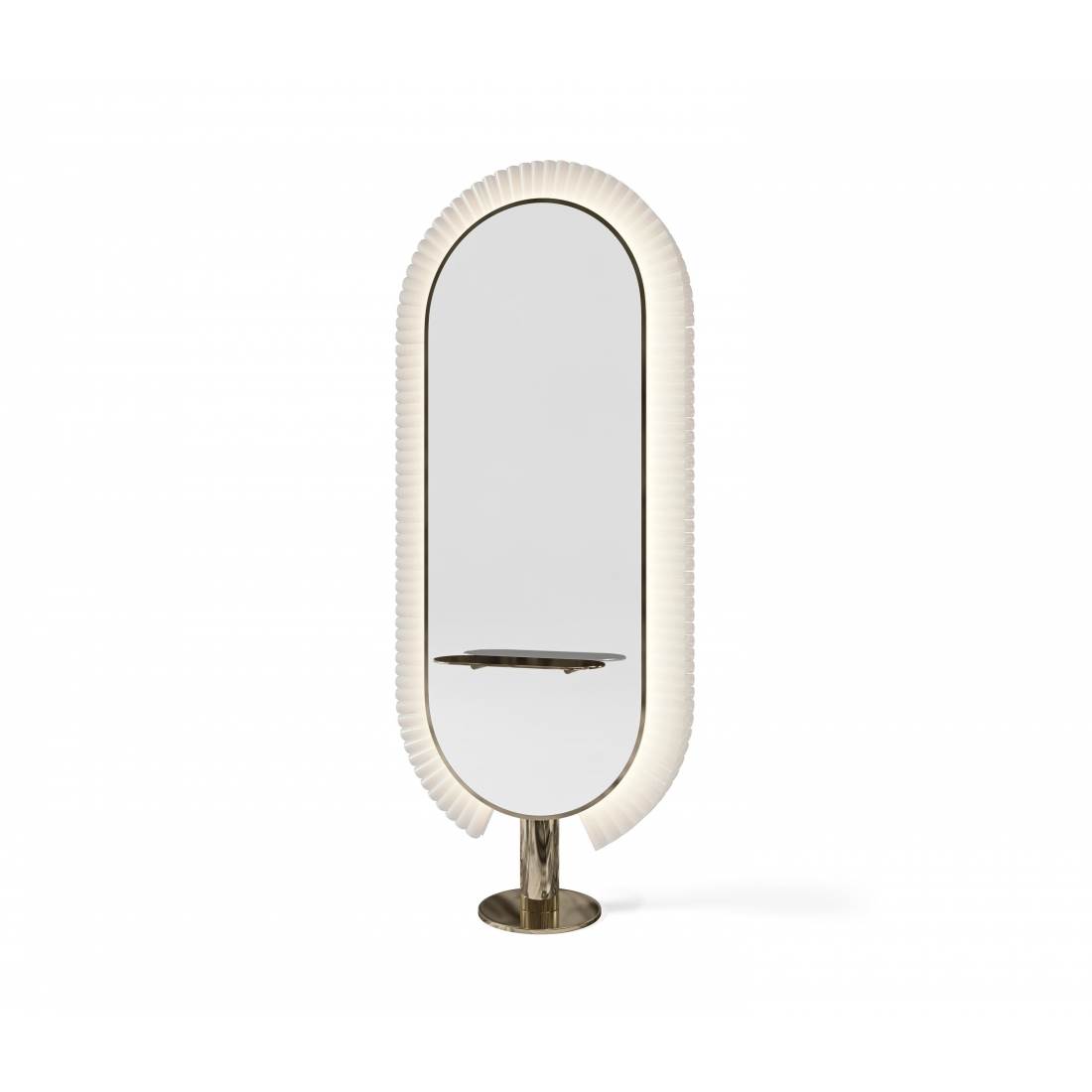 ENE-FSSM09 -Luxury Free-Standing Mirror with High-End LED Features