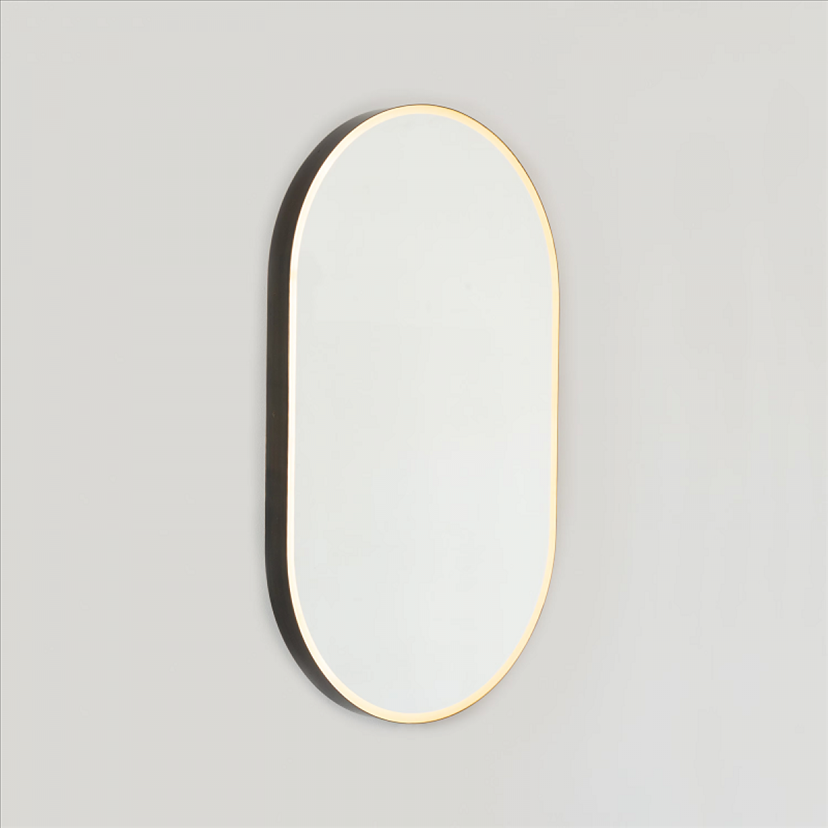 ENE-PL23 -Wholesale Pill Shaped LED Mirror with Adjustable Brightness