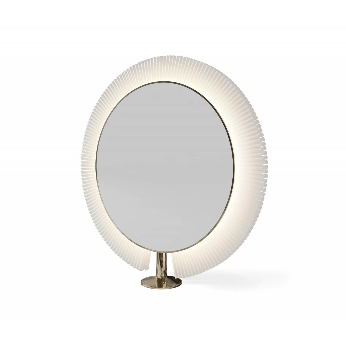 ENE-FSSM02 -Round Full-Length Free-Standing Salon Mirror with LED Lights