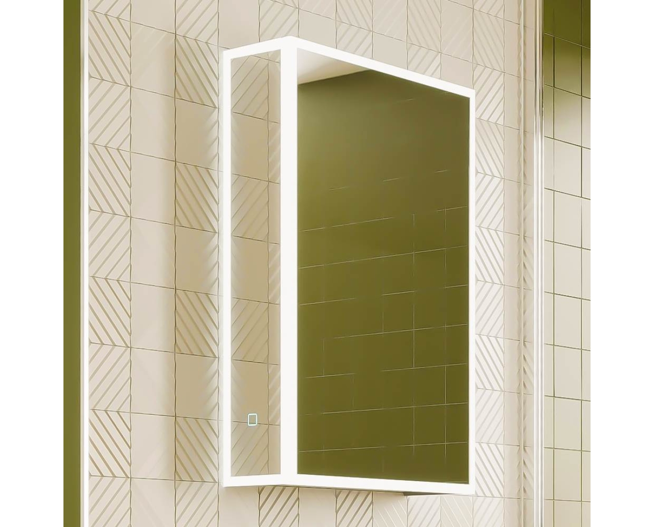 ENE-SC-39 -Luxury Special LED Cabinet Mirror with Ambient Lighting
