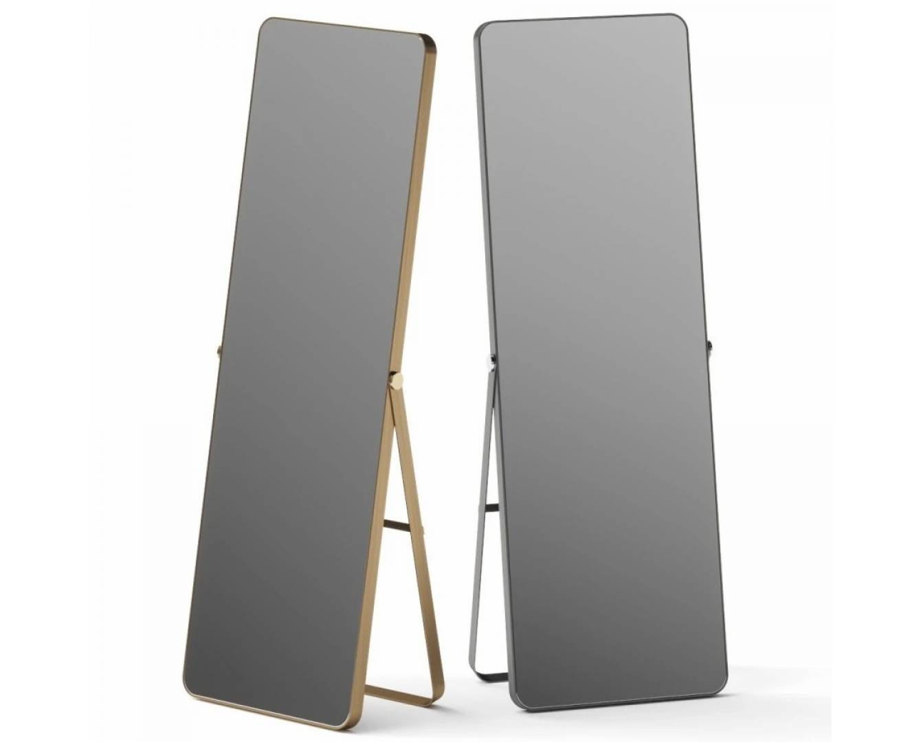 ENE-FSFL033 - LED Standing Mirror for Hair Salons