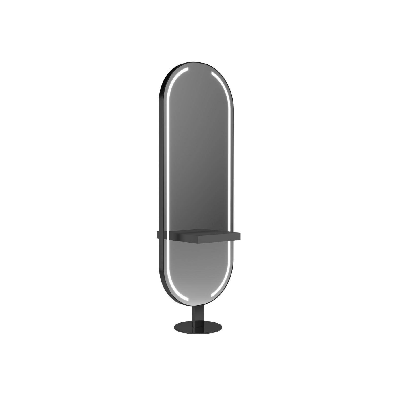 ENE-FSSM06 -Customizable Free-Standing Salon Mirror with LED Technology