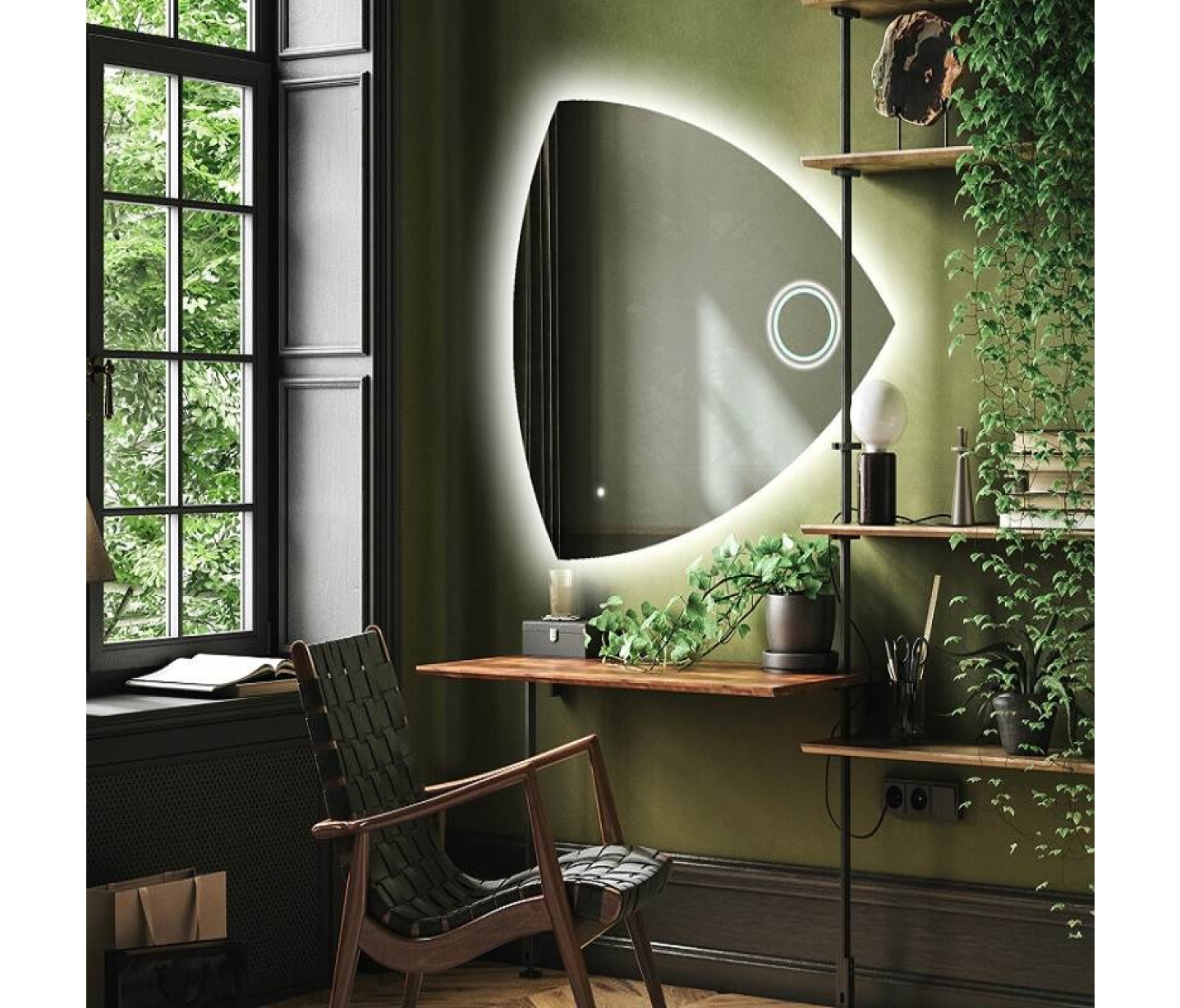 ENE-IR10 -Customizable Irregular LED Mirror for Hotels