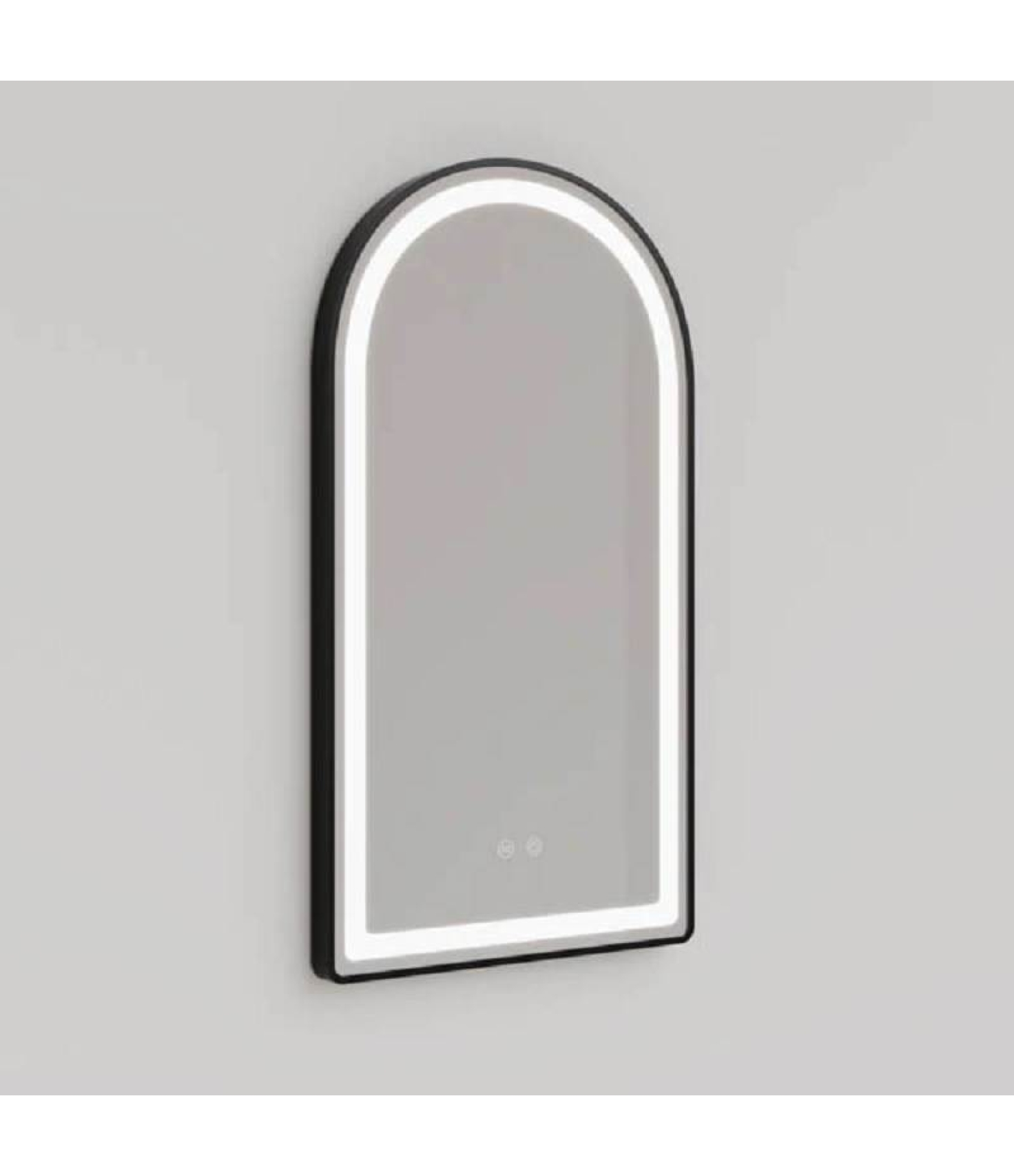 ENE-AR11 -Arched LED Mirror with Defogger for Hospitality Use