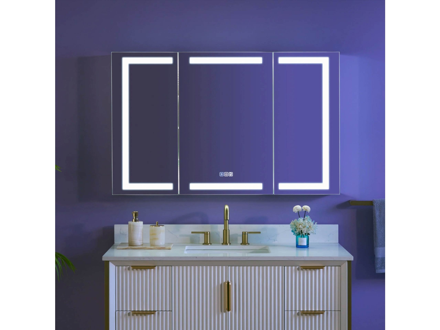 ENE-S-MC17 -Customizable Mirrored Bathroom Cabinet for Hotels