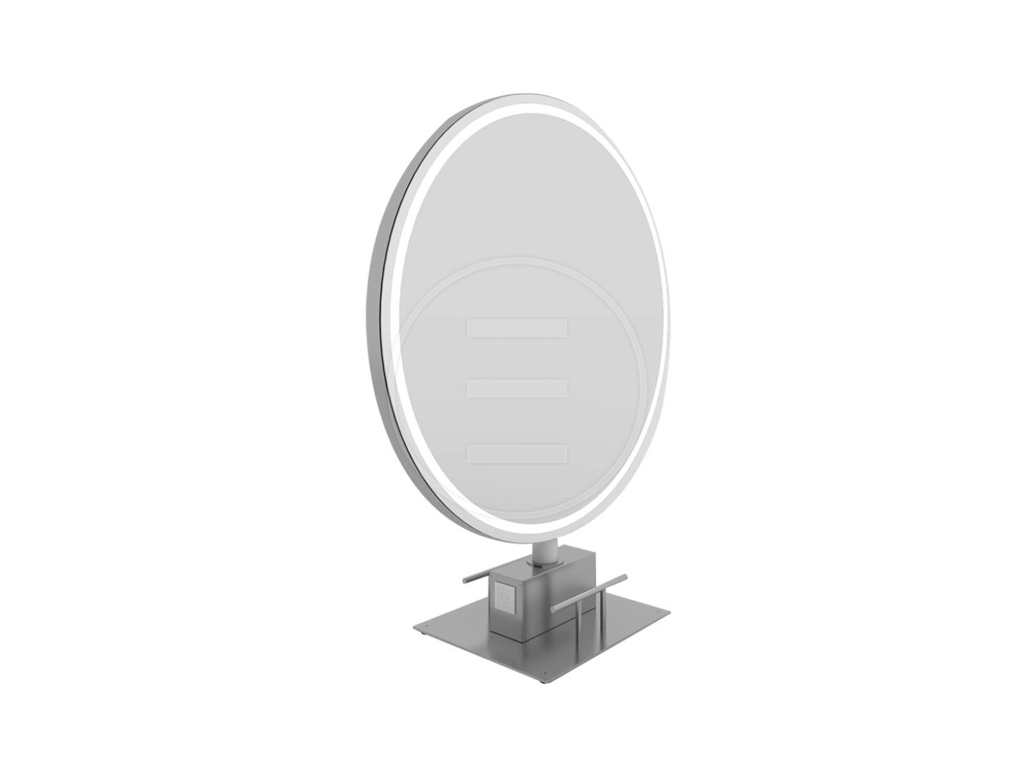 ENE-FSSM019 -Custom Free-Standing Salon Mirror with Unique Design
