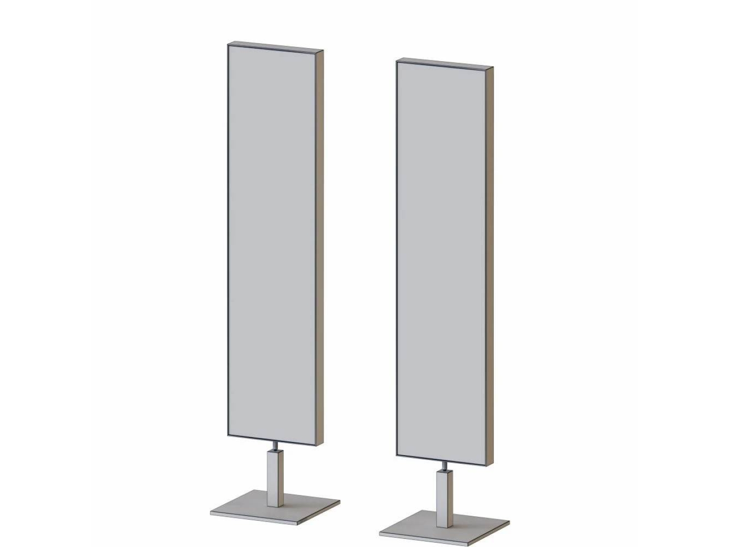 ENE-FSFL026 - LED Full-Length Mirror with Elegant Metallic Frame