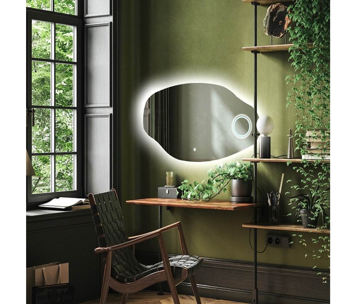 ENE-IR16 -Luxury Decorative Irregular Mirror for Commercial Spaces
