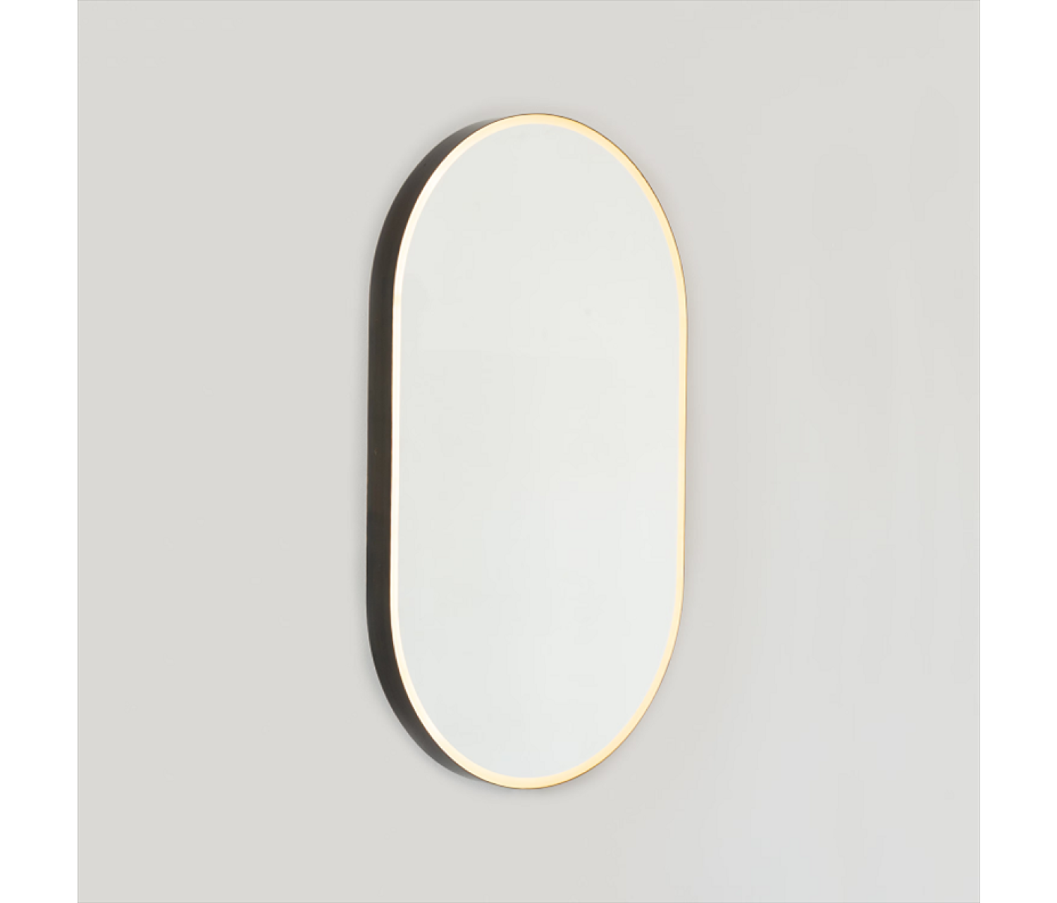 ENE-PL23 -Wholesale Pill Shaped LED Mirror with Adjustable Brightness