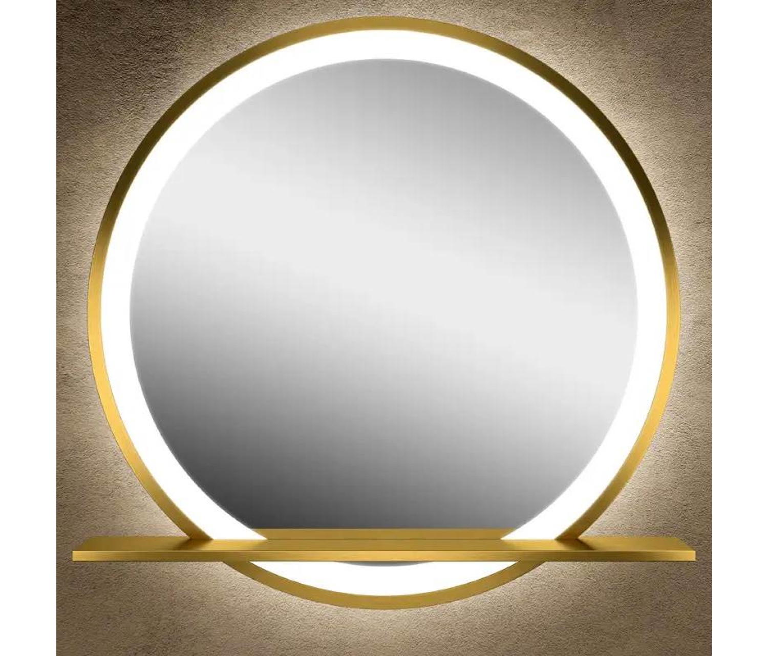 ENE-SF40 -LED Mirror with Platform Shelf for Commercial Use