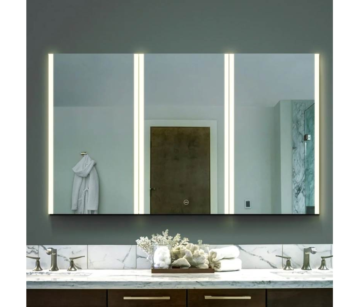 ENE-S-MC20 -Frameless Mirrored Medicine Cabinet for Minimalist Interiors