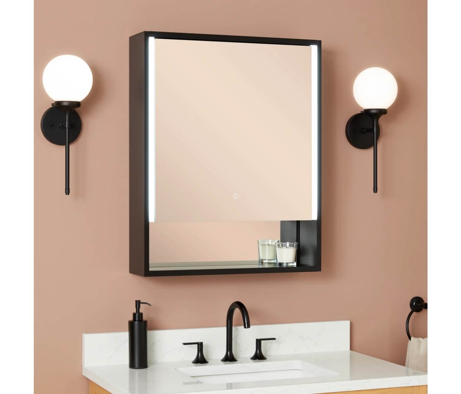ENE-S-MC02 -Customizable Medicine Cabinet Mirror with Storage