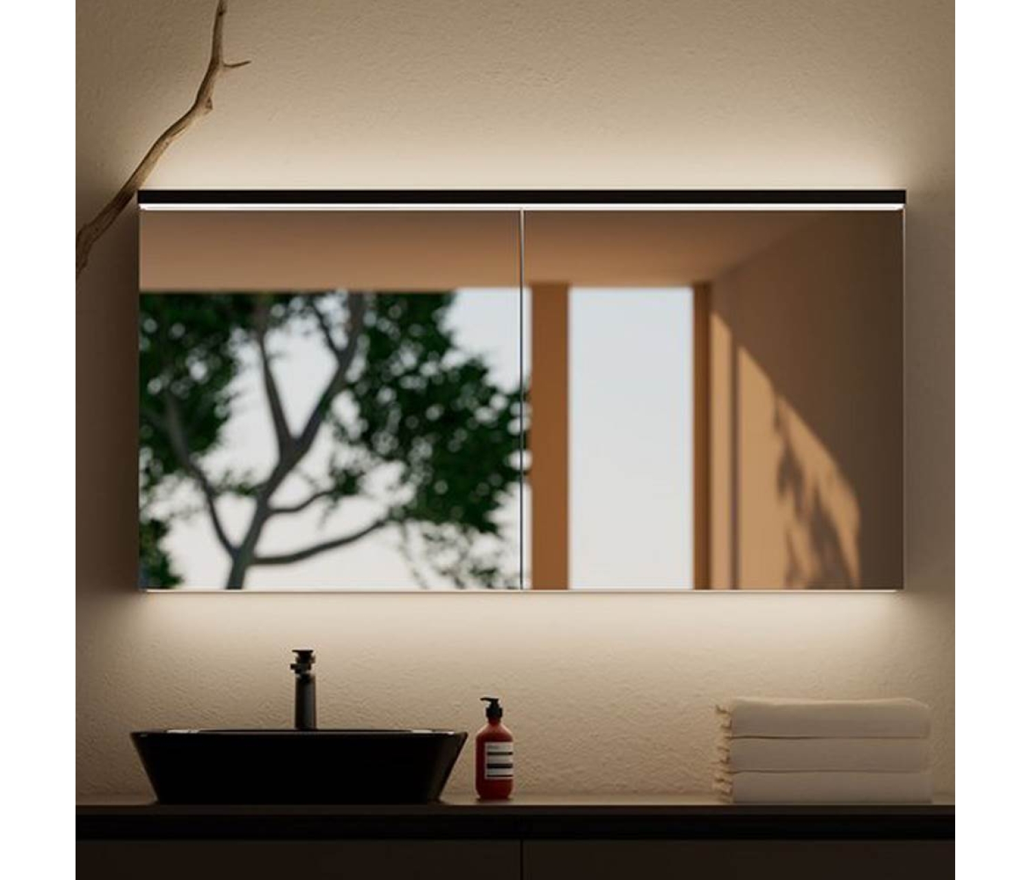 ENE-SC-06 -Recessed Special LED Cabinet Mirror for Premium Interiors