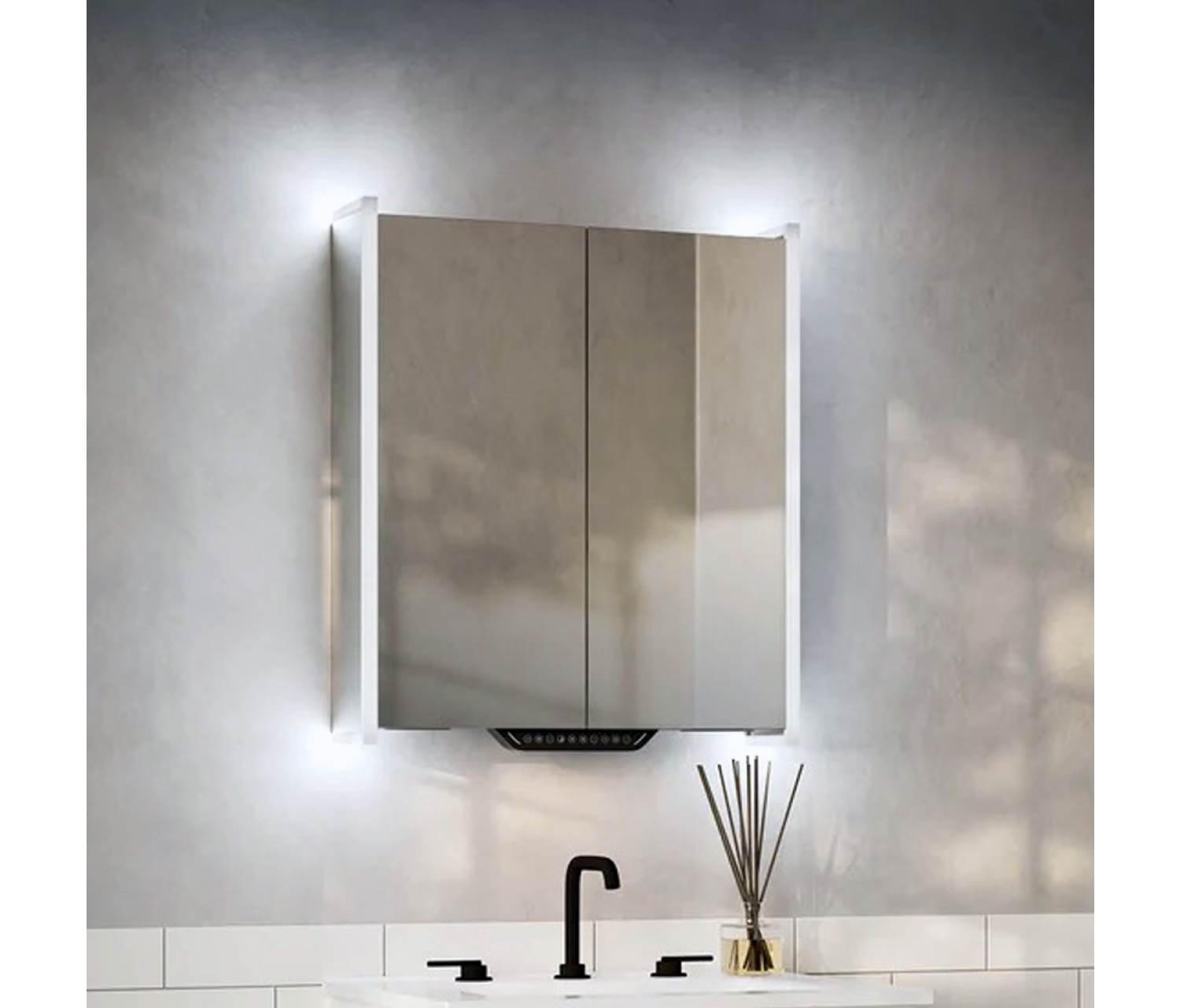 ENE-SC-31 -Special LED Cabinet Mirror with Hidden Storage and Lighting