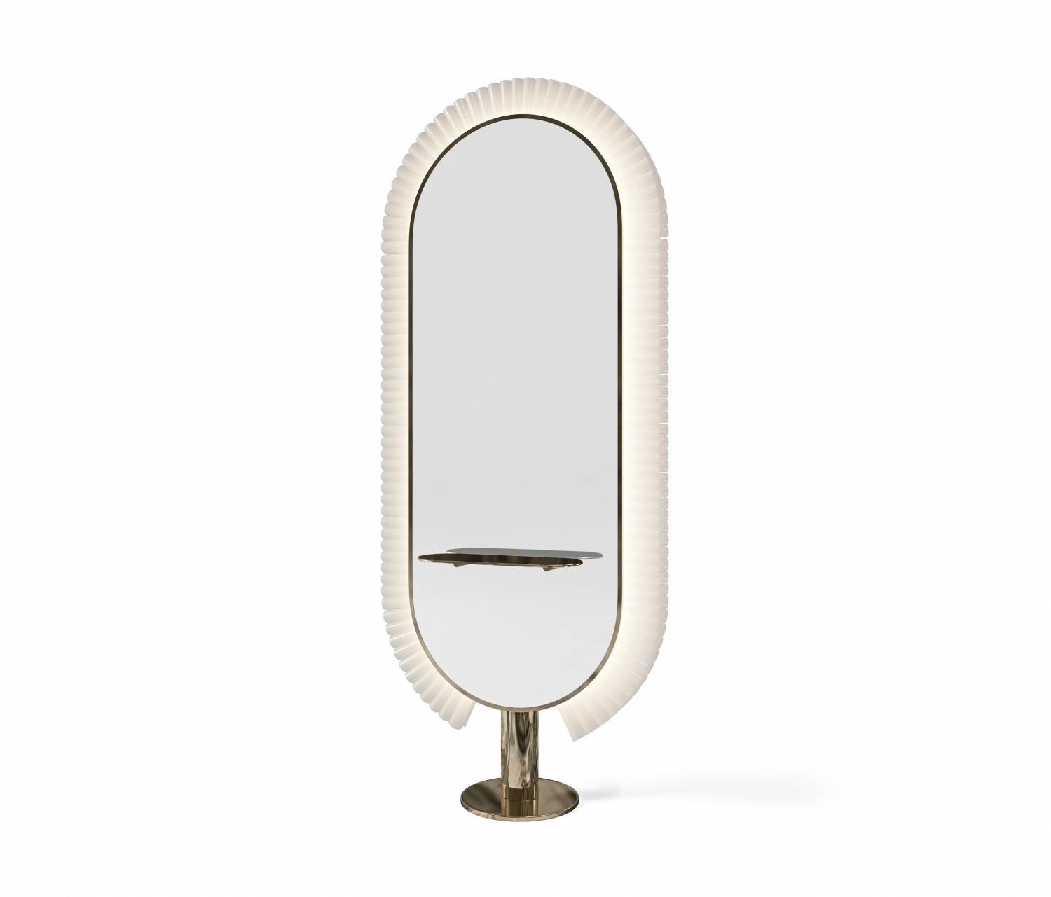 ENE-FSSM09 -Luxury Free-Standing Mirror with High-End LED Features
