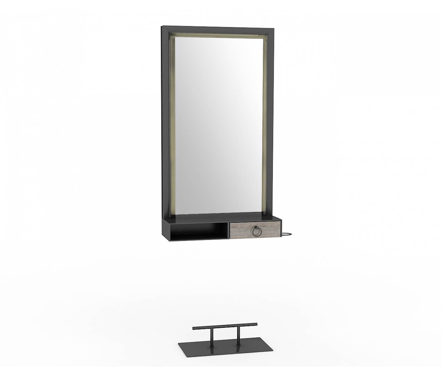 ENE-CSM04 -Stylish Countertop Mirror with Decorative Frame for Salons