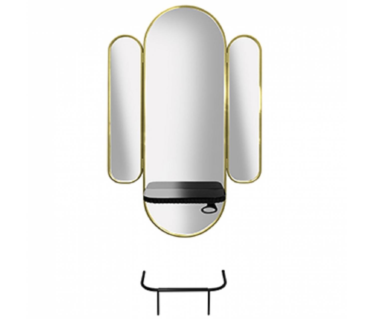ENE-WMSM056 -LED Wall-Mounted Salon Mirror with Dimmable Lighting