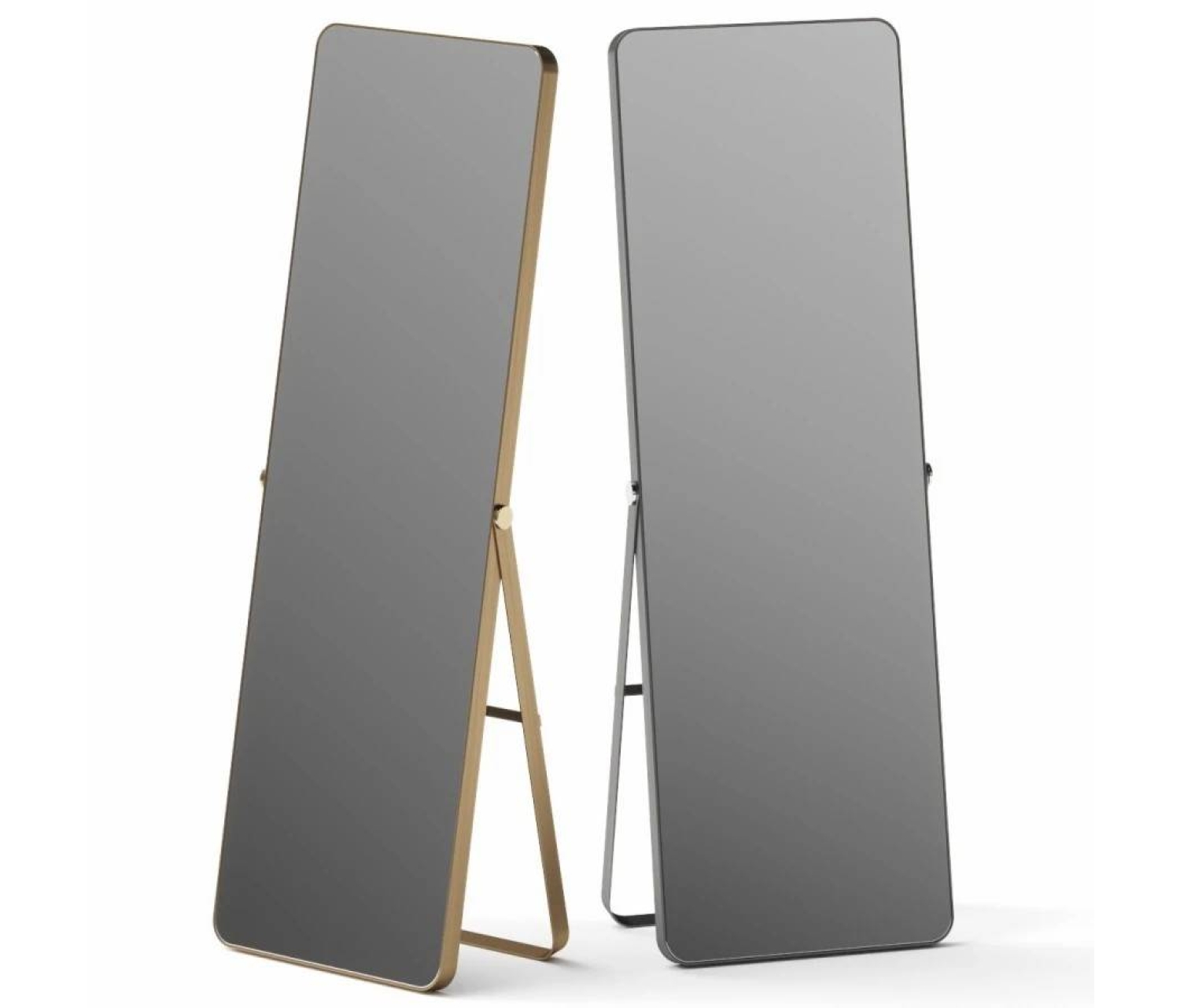 ENE-FSFL033 - LED Standing Mirror for Hair Salons