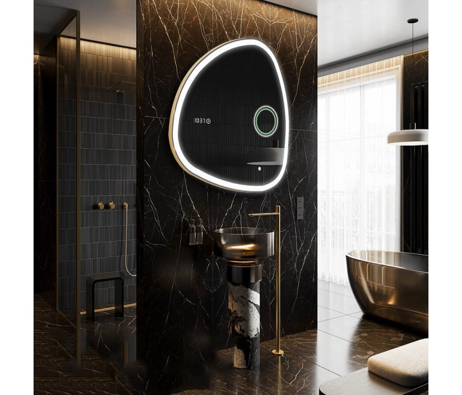 ENE-IR19 -Artistic Decorative Irregular Mirror for Showrooms