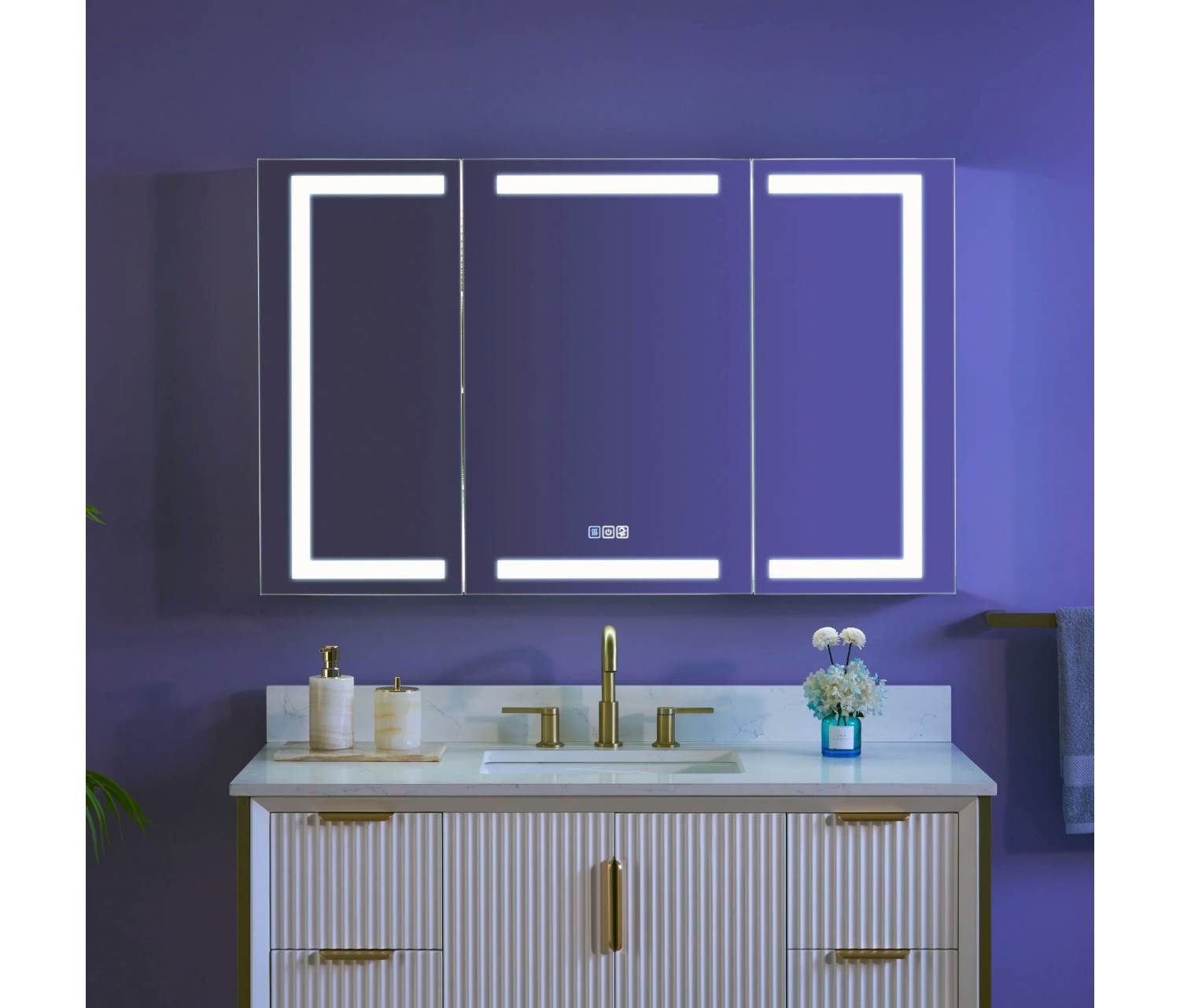 ENE-S-MC17 -Customizable Mirrored Bathroom Cabinet for Hotels
