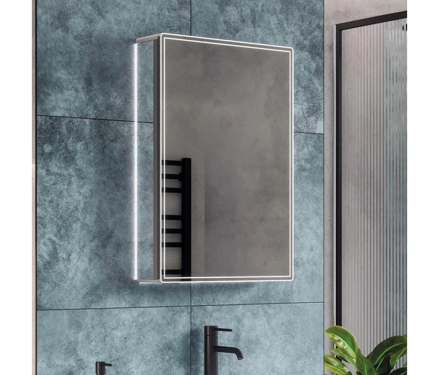 ENE-SC-23 -Decorative Special LED Cabinet Mirror for Modern Spaces