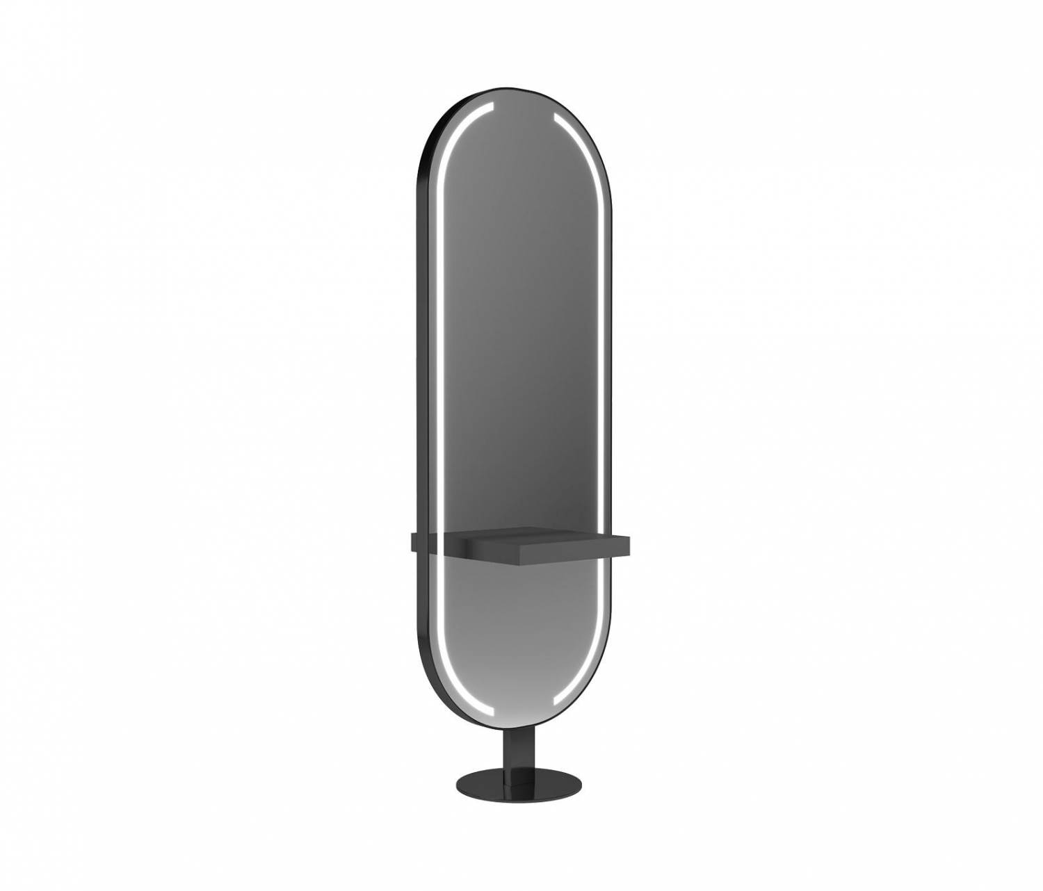 ENE-FSSM06 -Customizable Free-Standing Salon Mirror with LED Technology