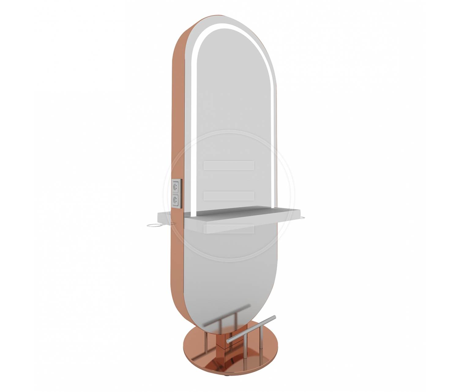 ENE-FSSM025 -Large Free-Standing Salon Mirror for Commercial Use