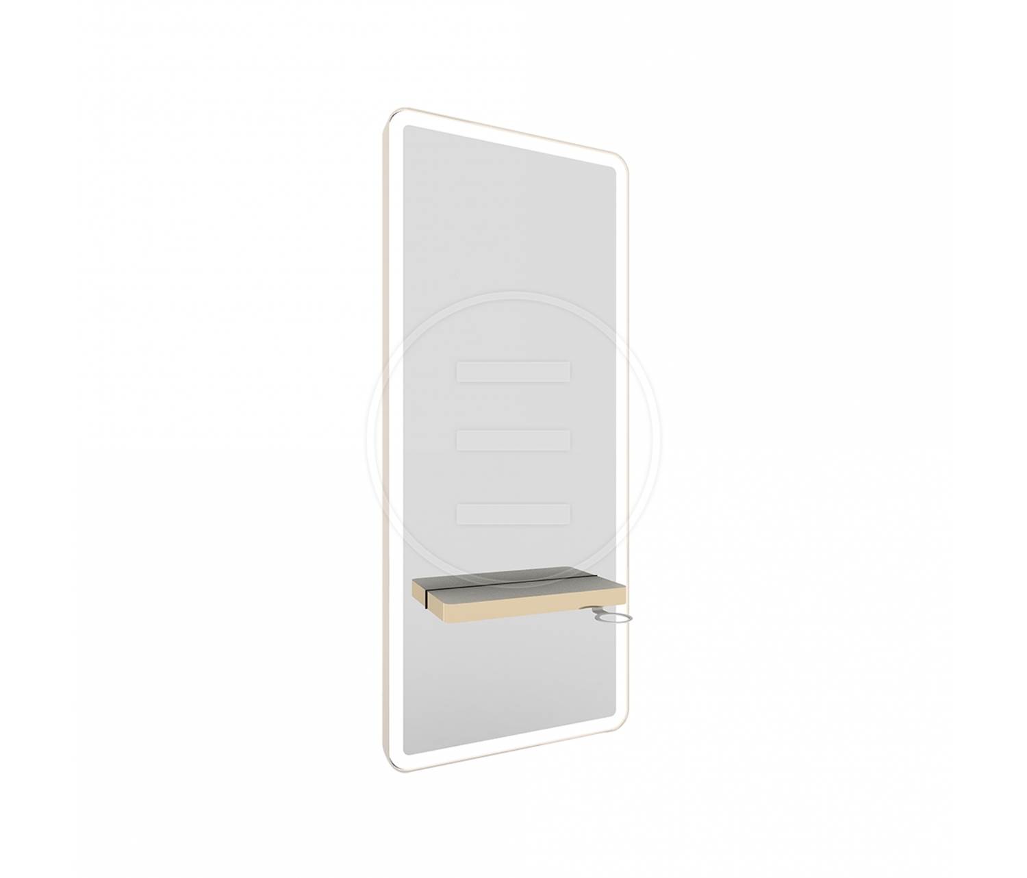 ENE-WMSM027 -Sleek Modern Wall-Mounted Salon Mirror with LED Lighting