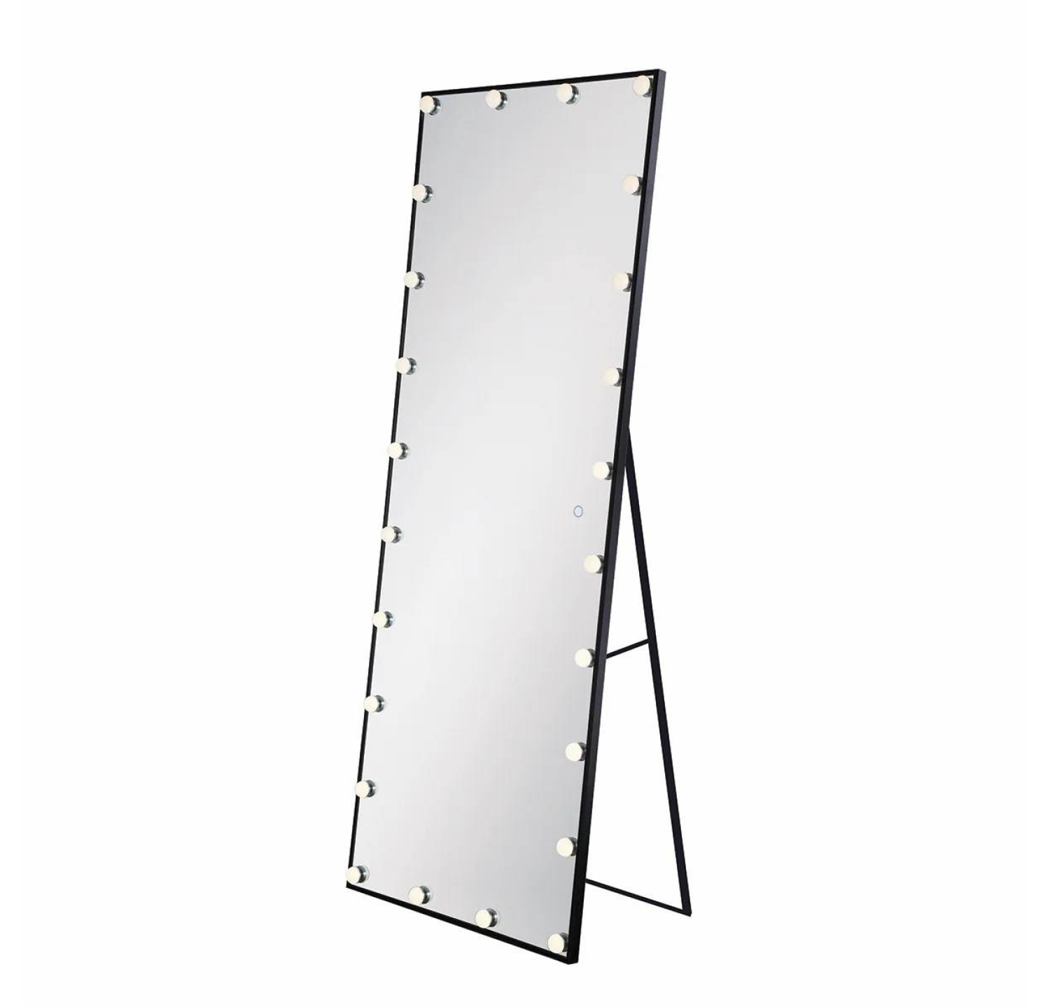 ENE-FSFL040 -  Lighted Full-Length Mirror with Elegant Beveled Edges