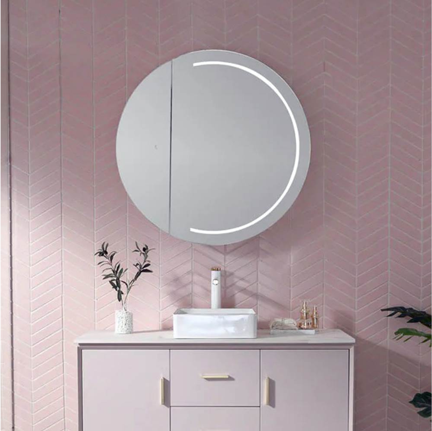 ENE-SC-08 -High-End Special LED Cabinet Mirror for Hotels and Spas