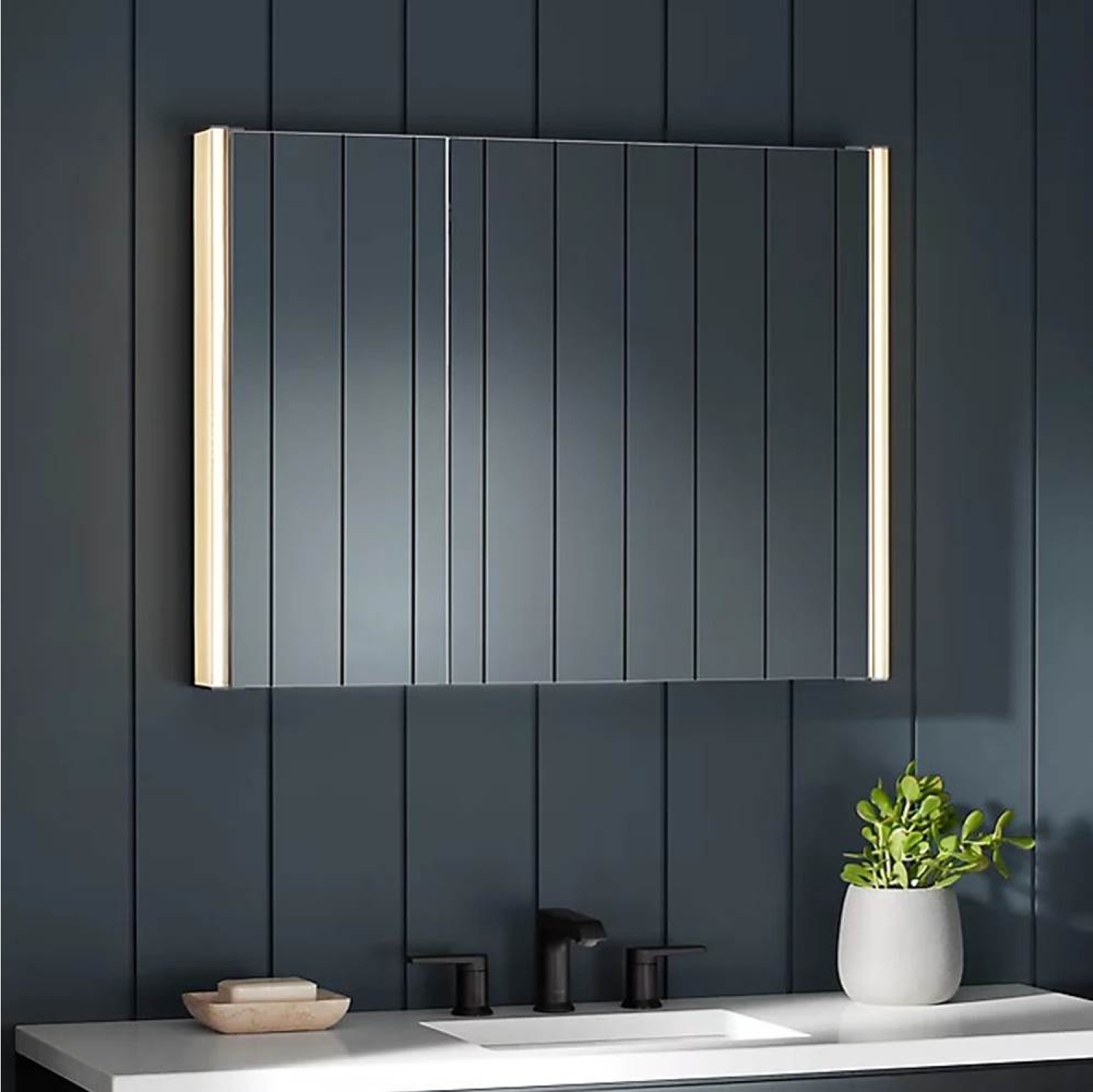 ENE-SC-11 -Slim Special LED Cabinet Mirror for Compact Bathrooms