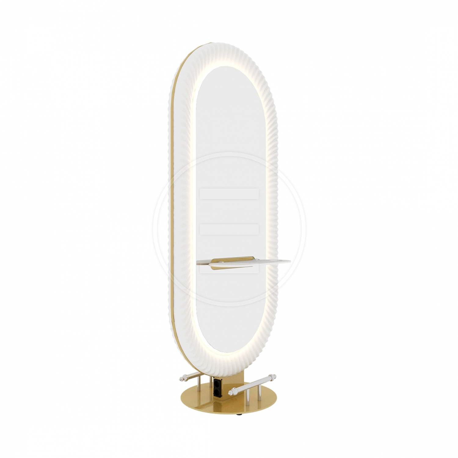 ENE-FSSM020 -Luxury Free-Standing Salon Mirror for Professional Stylists
