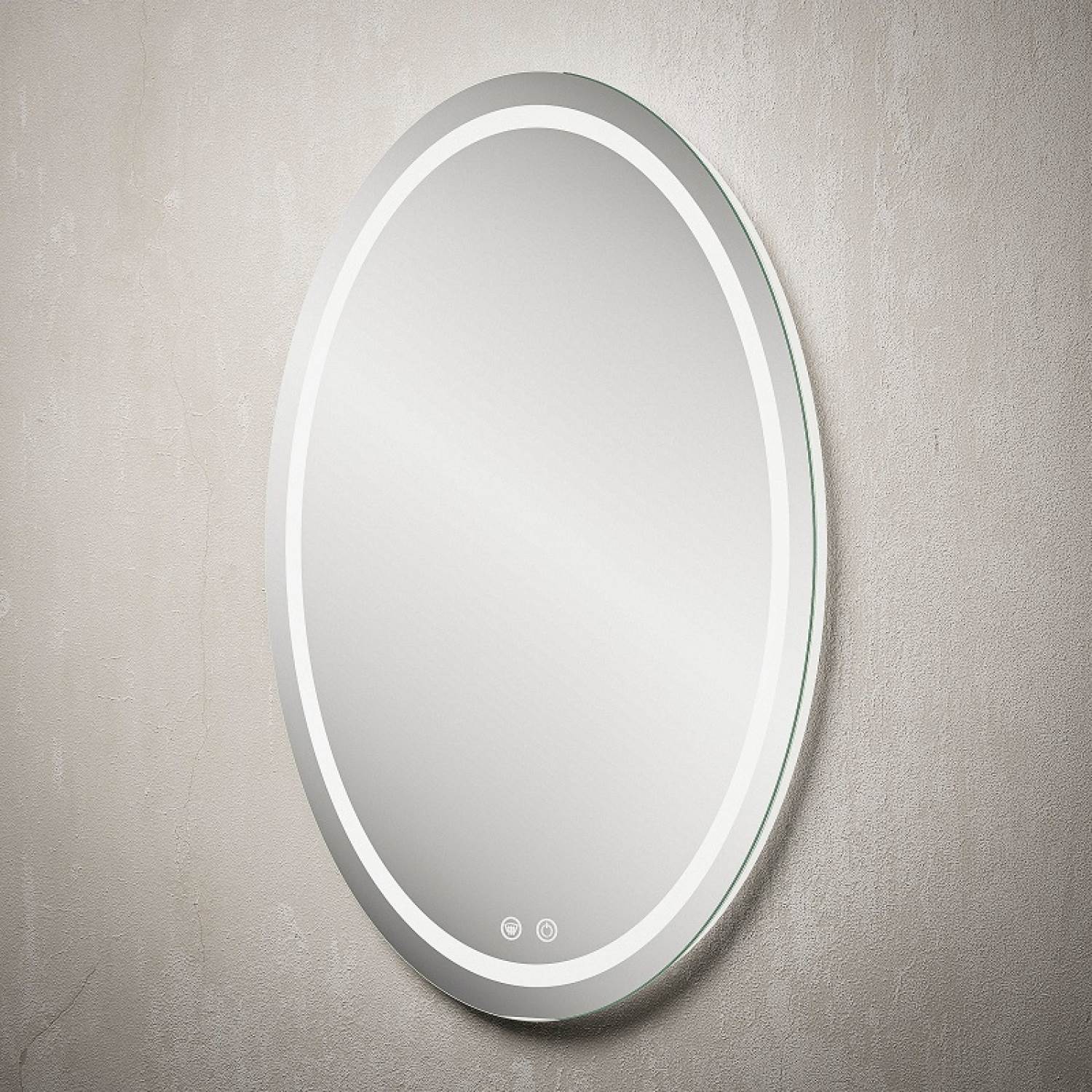 ENE-RD4 -Round LED Mirror for Commercial Bathrooms with Smart Lighting