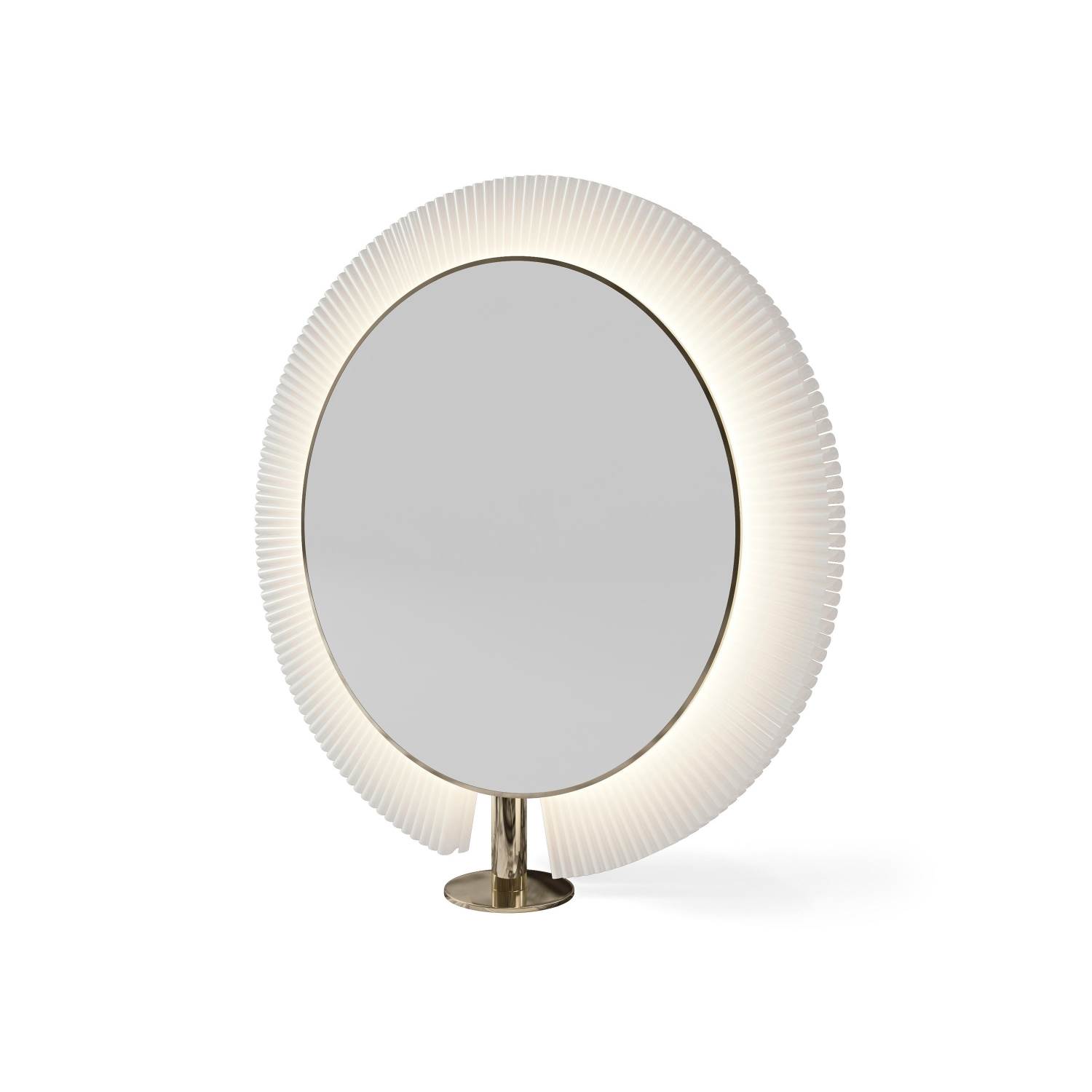 ENE-FSSM02 -Round Full-Length Free-Standing Salon Mirror with LED Lights