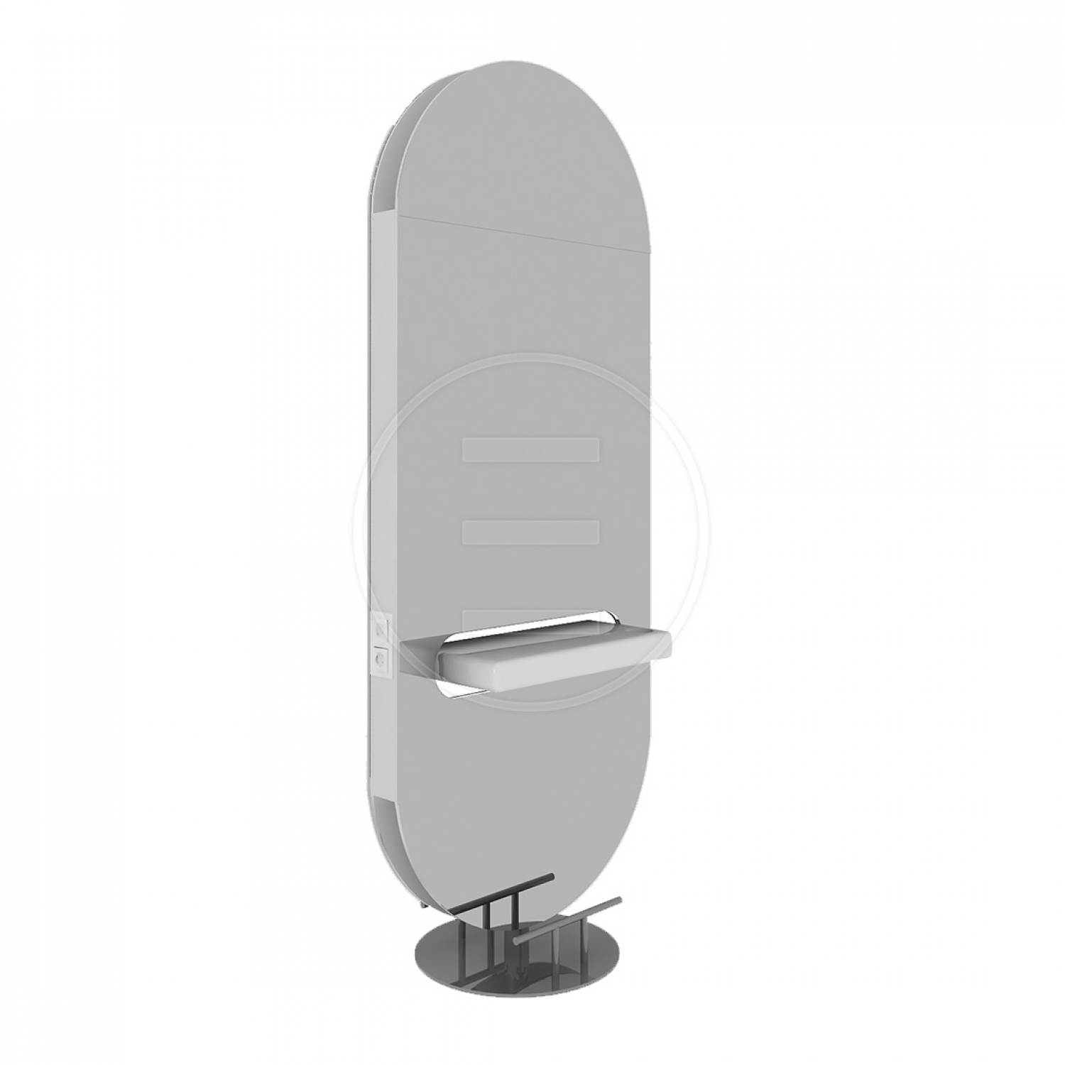 ENE-FSSM028 -Free-Standing Mirror for High-End Retail Spaces
