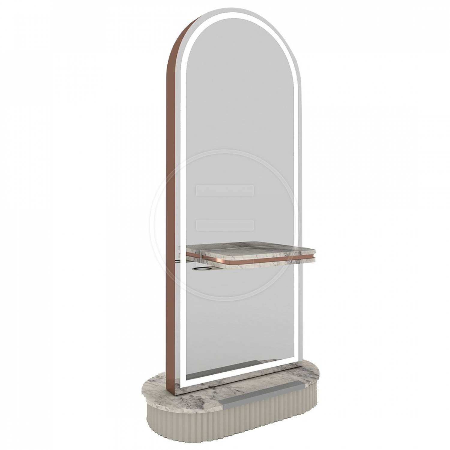 ENE-FSSM033 -Free-Standing Salon Mirror for Makeup Artists