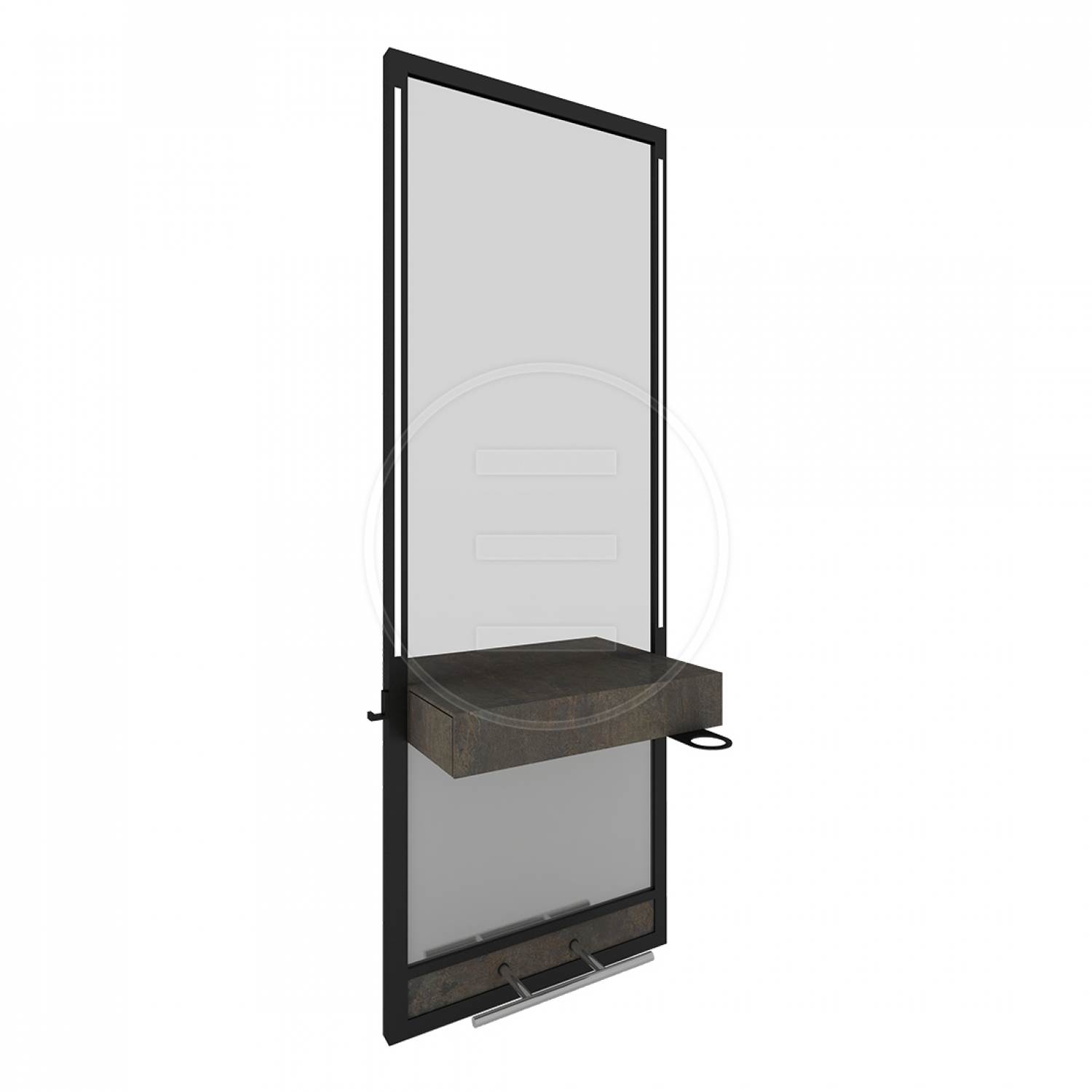 ENE-WMSM016 -Stylish Wall-Mounted Mirror with Adjustable Features for Salons