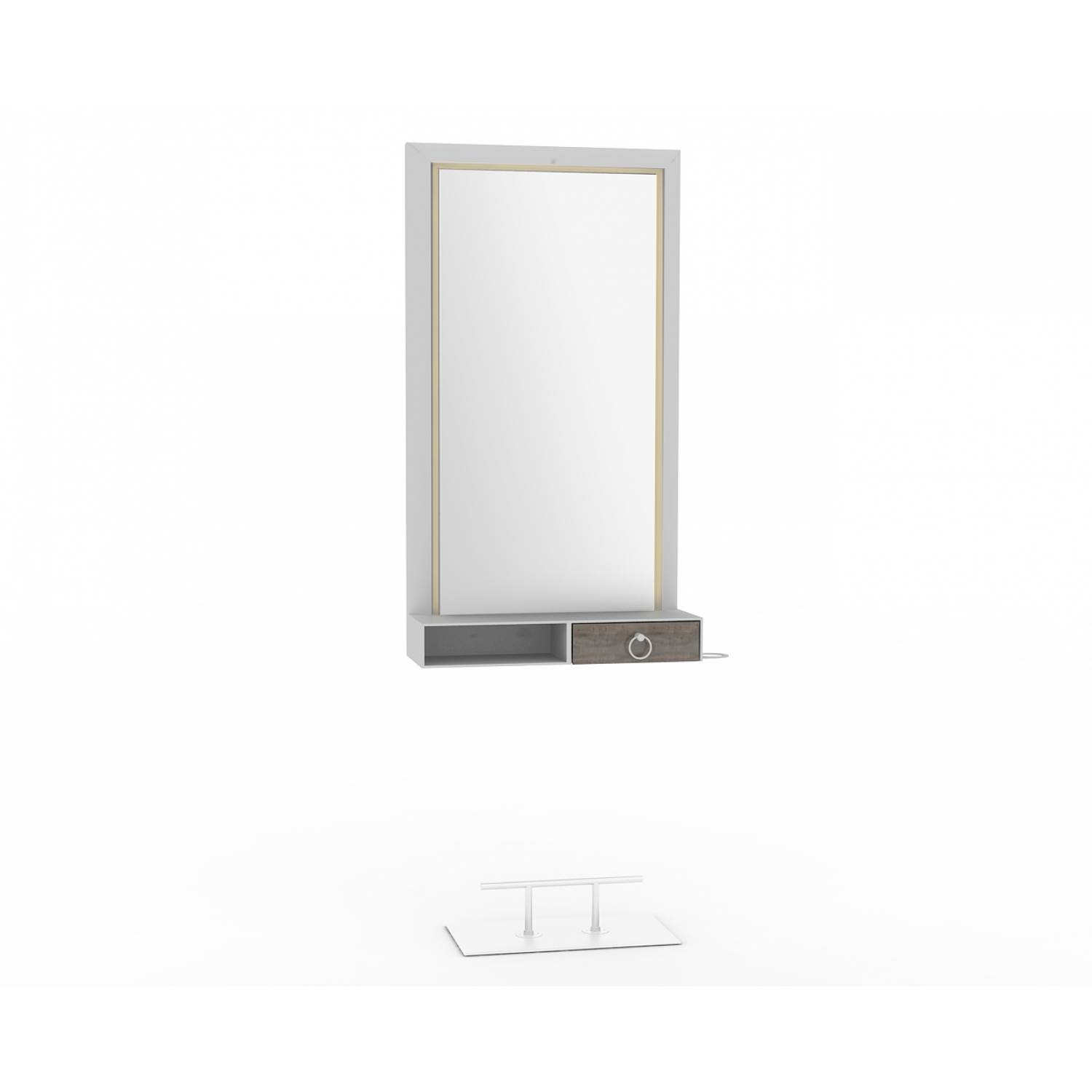 ENE-CSM01 -Luxury Adjustable Countertop Mirror with Backlit Feature
