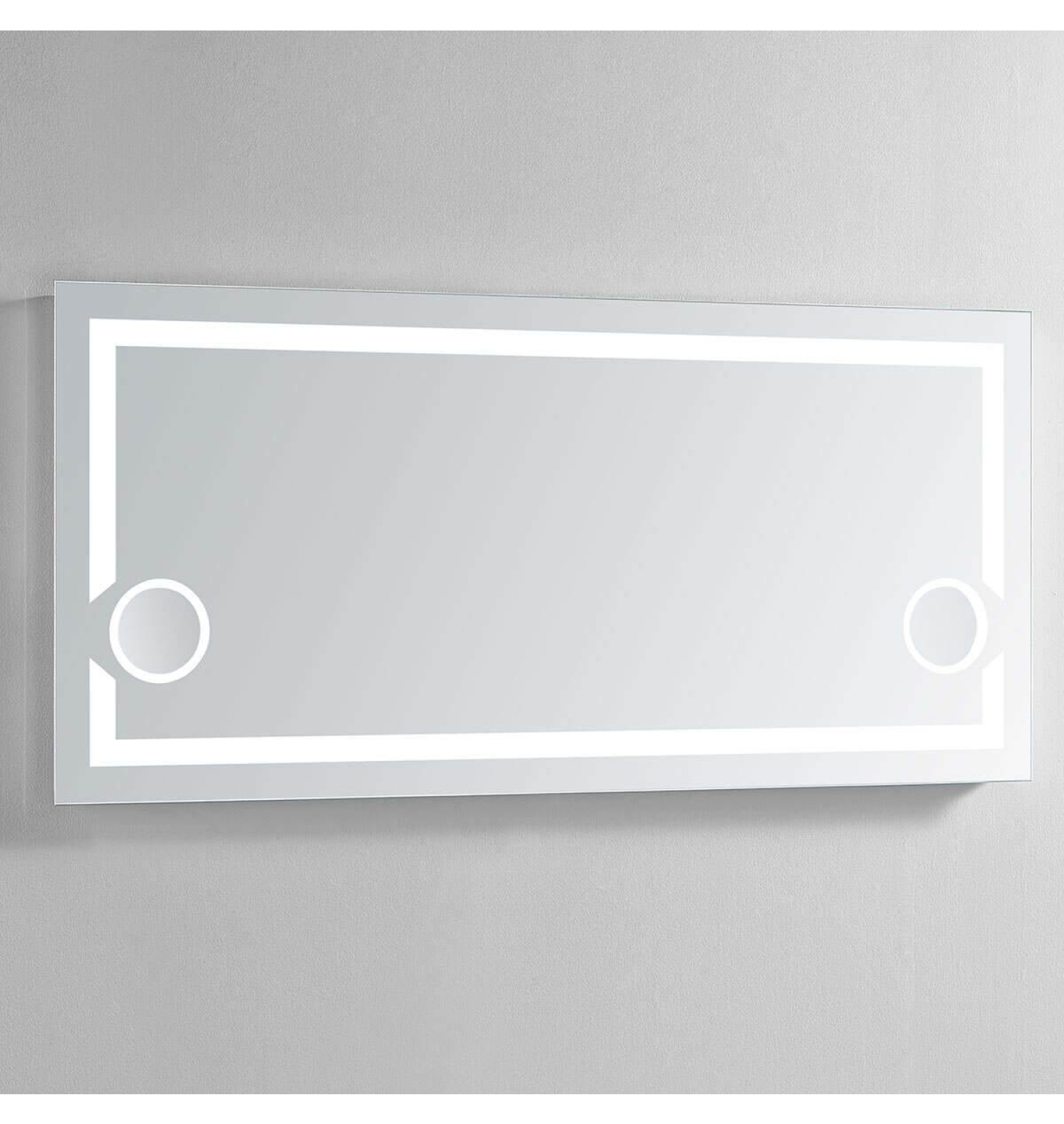 ENE-RC09 - Illuminated LED Bathroom Mirror with Magnification