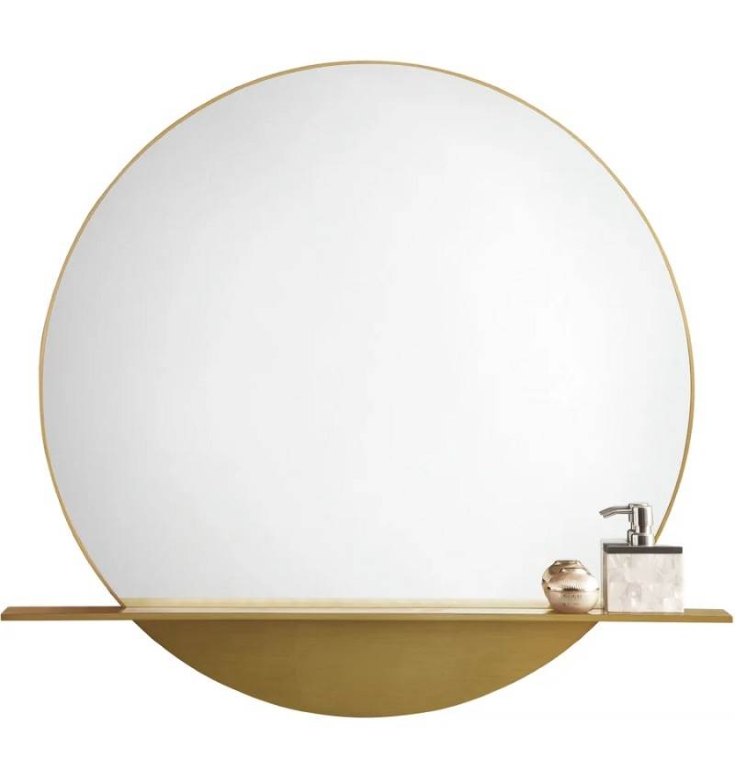 ENE-RD19 -Round LED Mirror for Office and Business Use with Anti-Fog Technology