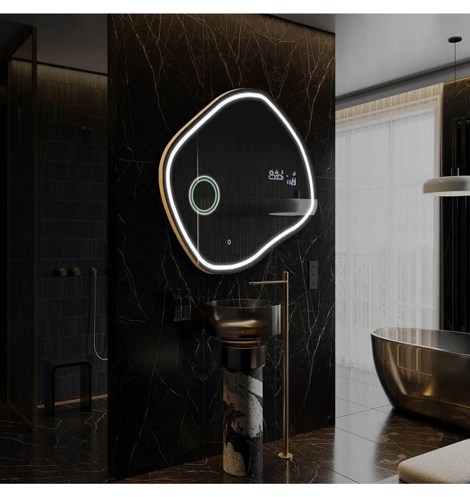 ENE-IR21 -Decorative Irregular Mirror for Home Decor