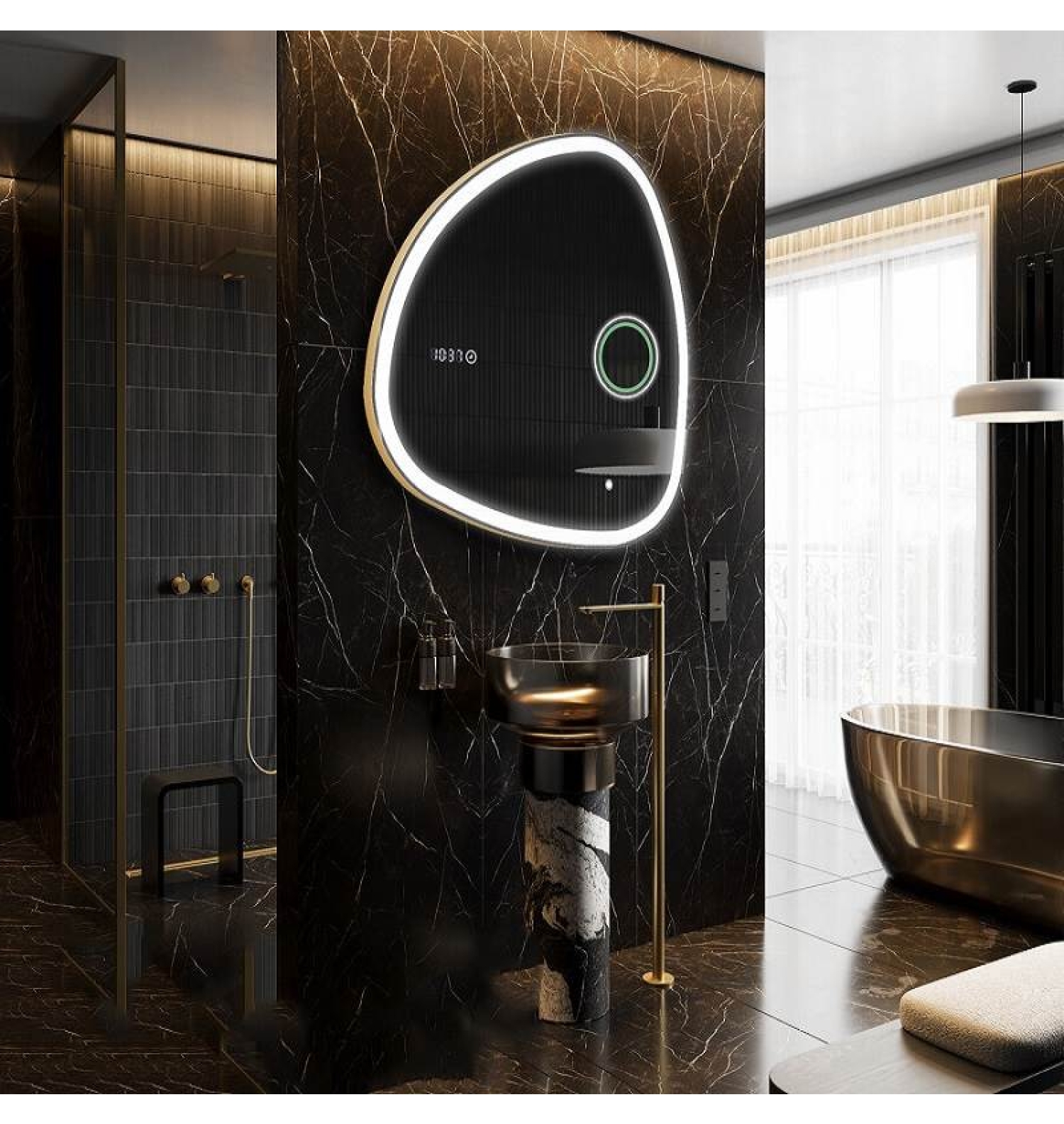 ENE-IR19 -Artistic Decorative Irregular Mirror for Showrooms