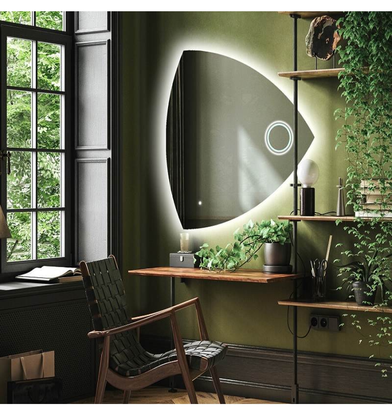 ENE-IR10 -Customizable Irregular LED Mirror for Hotels