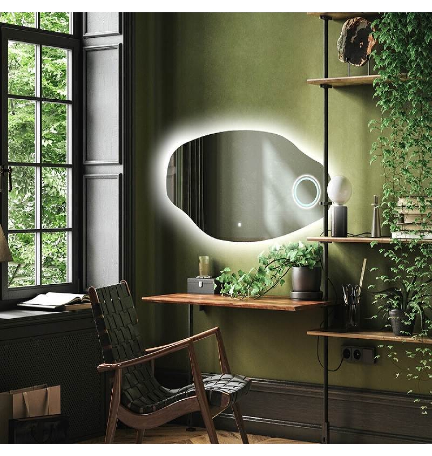 ENE-IR16 -Luxury Decorative Irregular Mirror for Commercial Spaces