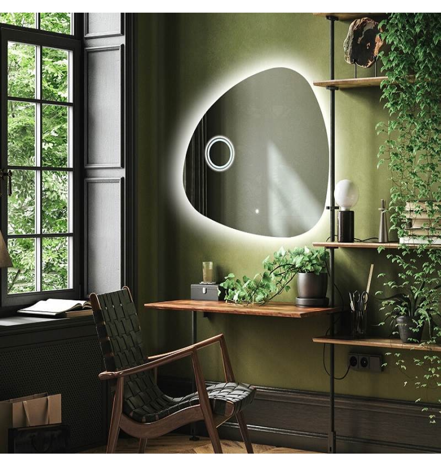 ENE-IR20 -Irregular Decorative Mirror for Residential and Retail Use