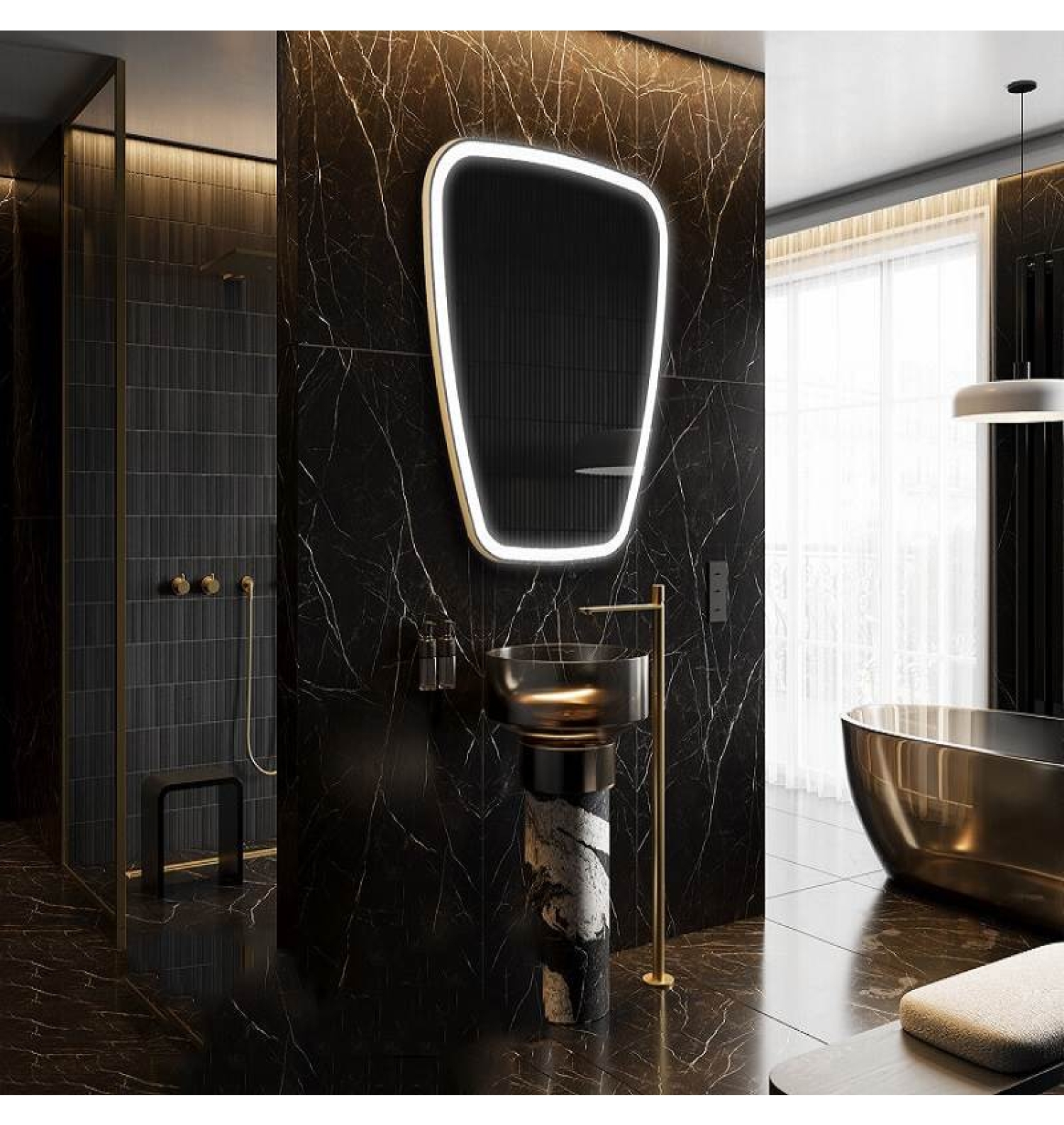 ENE-IR11 -Decorative Irregular Mirror for Luxury Interiors