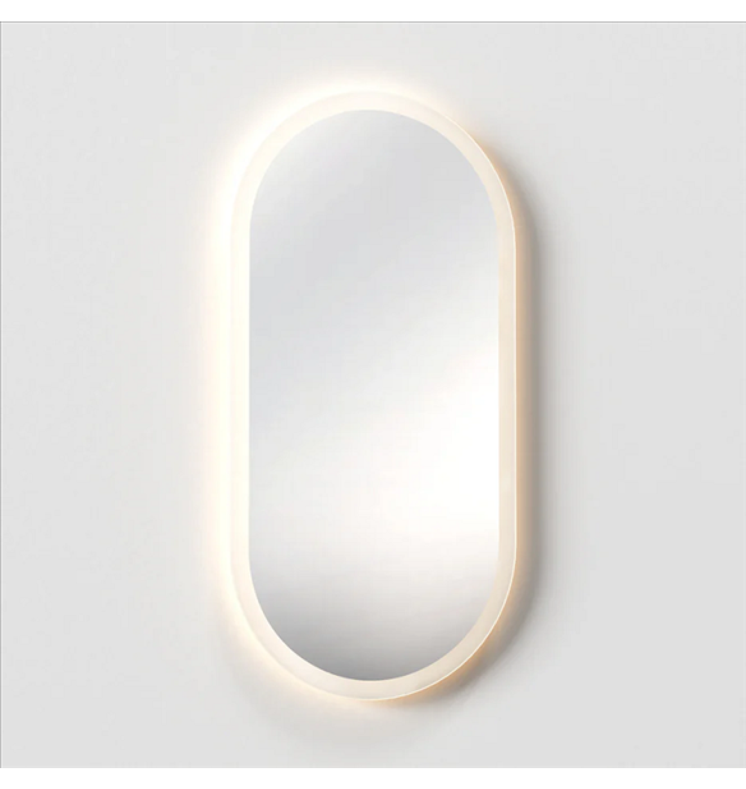 ENE-PL24 -Pill Shaped LED Mirror for Bathroom with Smart Features