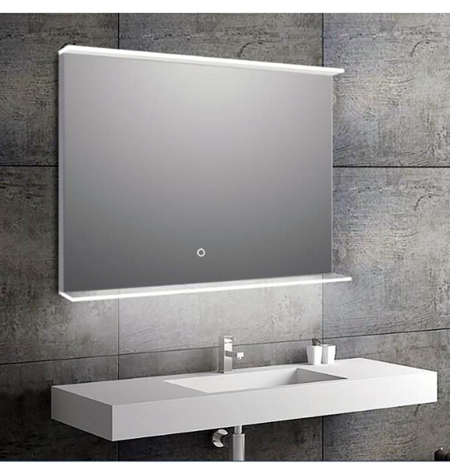 ENE-SF12 -Bathroom LED Mirror with Integrated Shelf