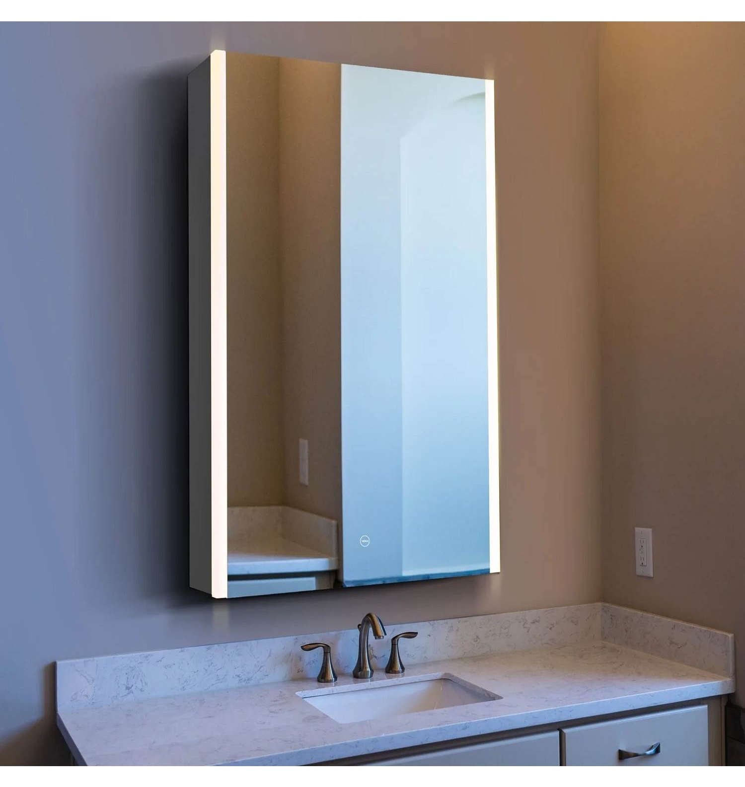ENE-S-MC22 -Modern Mirrored Medicine Cabinet for Boutique Hotels