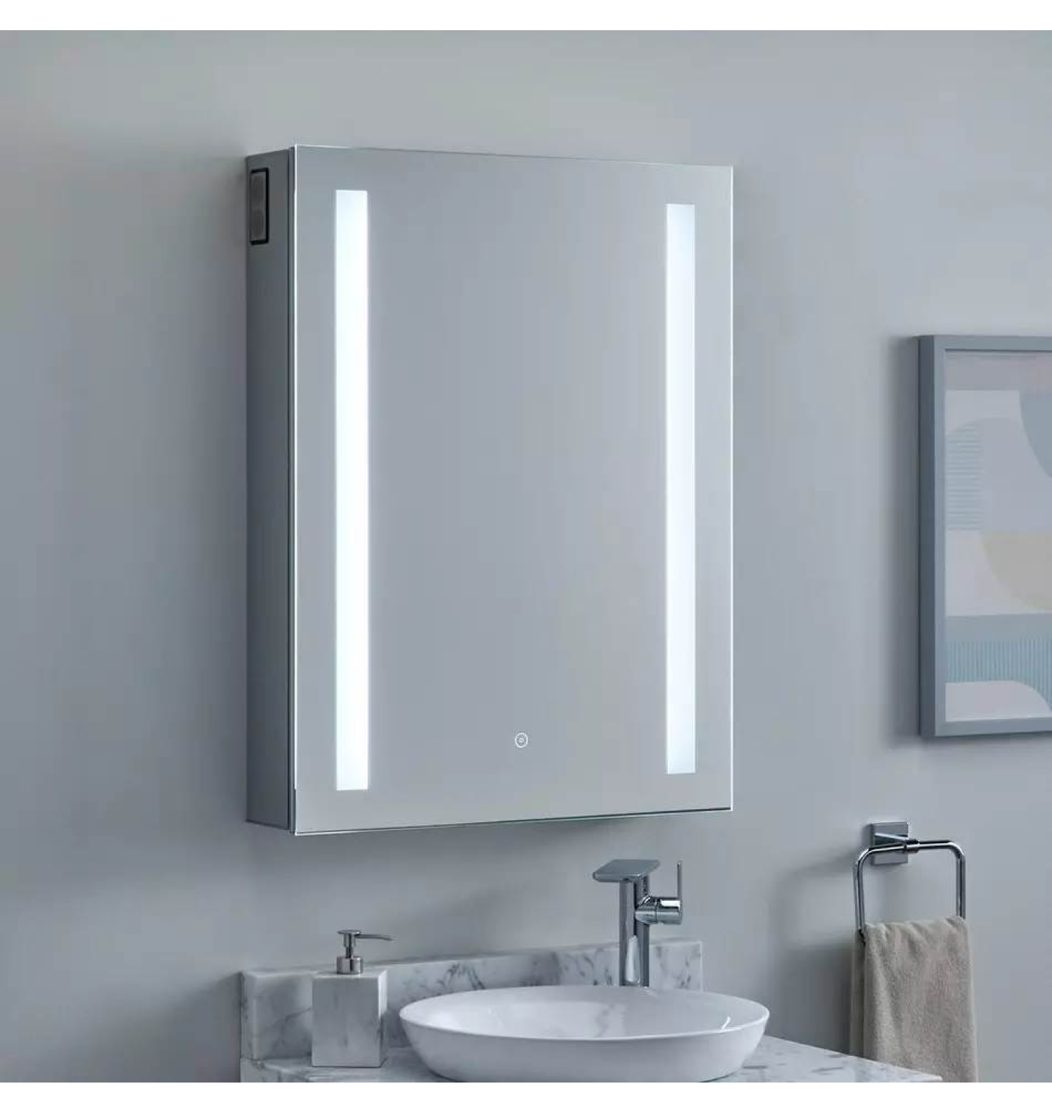 ENE-S-MC31 -Customizable LED Medicine Cabinet for High-End Interiors